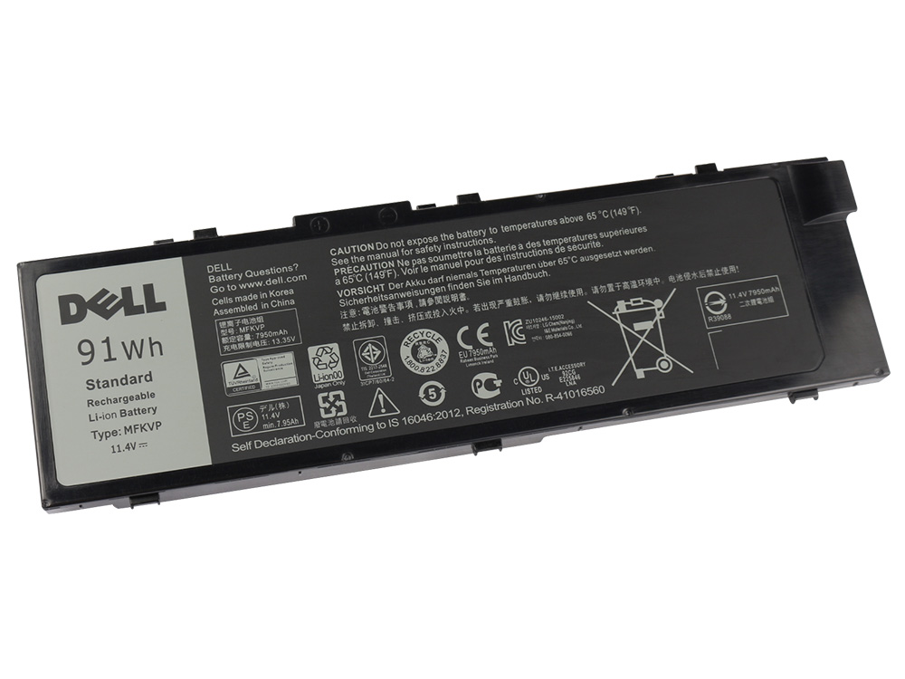 Original 91Wh Batterier Dell 0FNY7 0RDYCT 0TWCPG