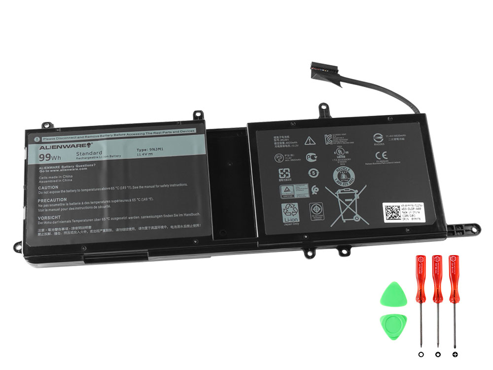 Original 99Wh Batterier Dell 9NJM1 09NJM1 MG2YH 01D82