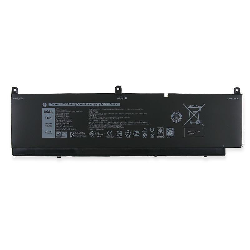 Original Batterier Dell 3ICP4/60/80-2 5667mAh 68Wh