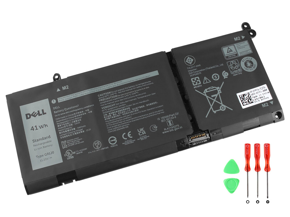 Dell 14 D14260 Batterier Original 3640mAh 41Wh