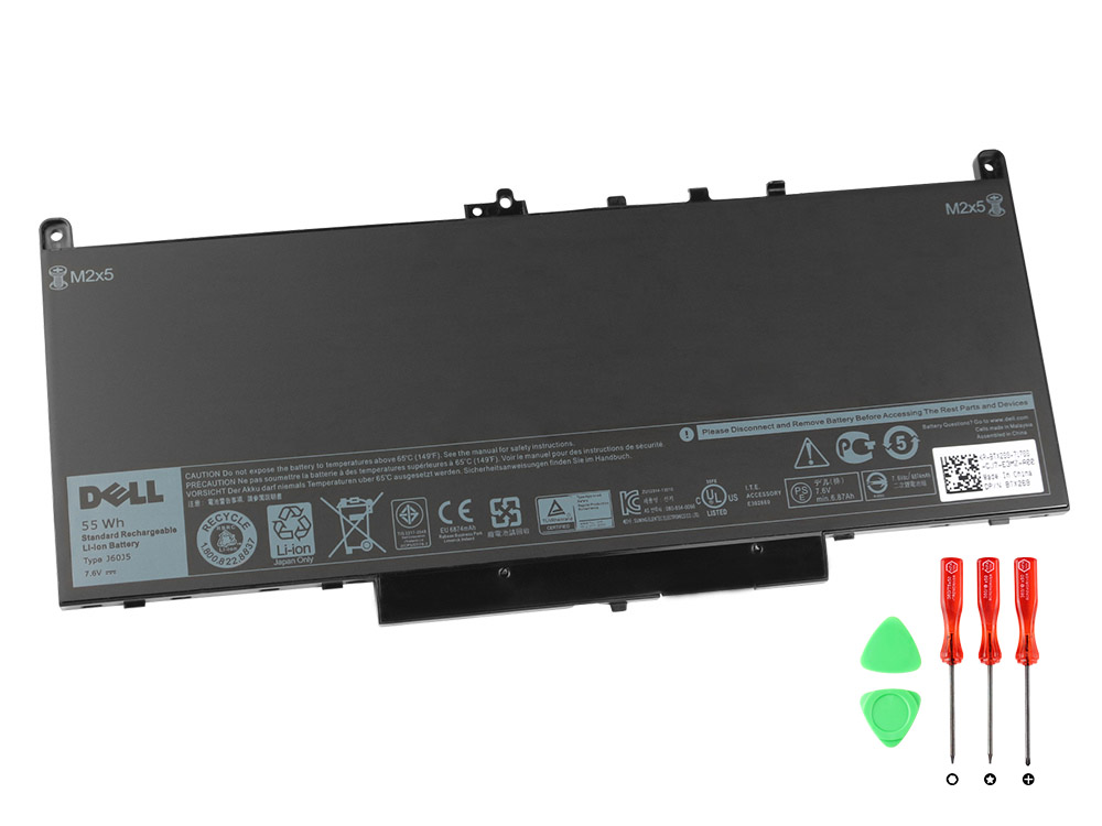 Original 7080mAh 55Wh Batterier Dell Latitude 14 E7470-KKJHD