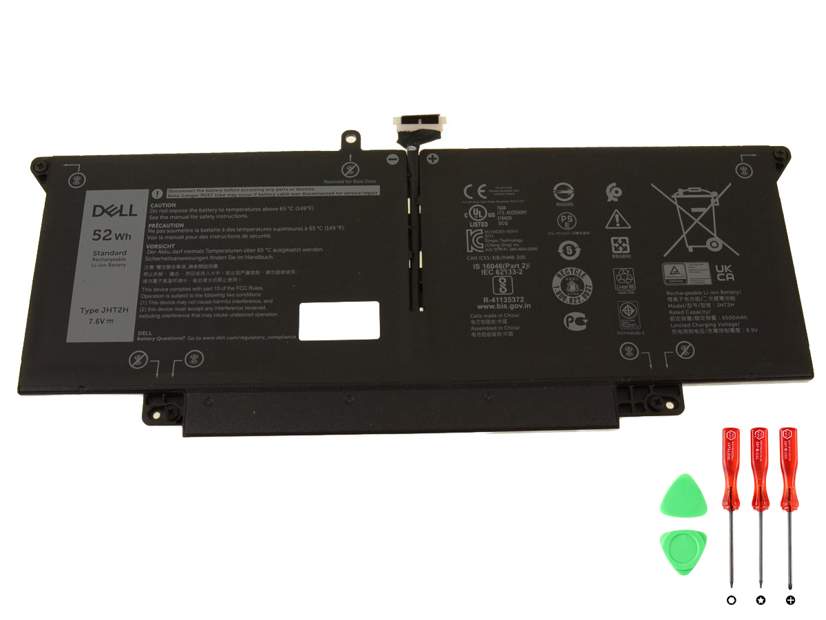 Original 6500mAh 52Wh Batterier Dell 7CXN6 HRGYV JHT2H