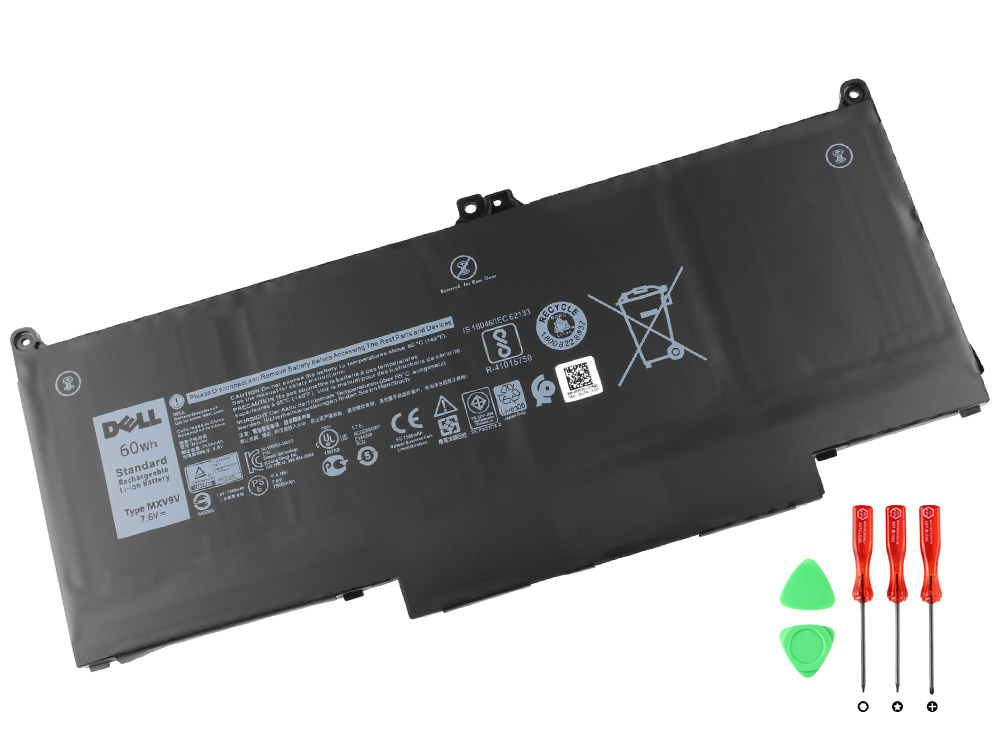Original 7500mAh 60Wh Dell Latitude 13 (5310-72T4M) Batterier