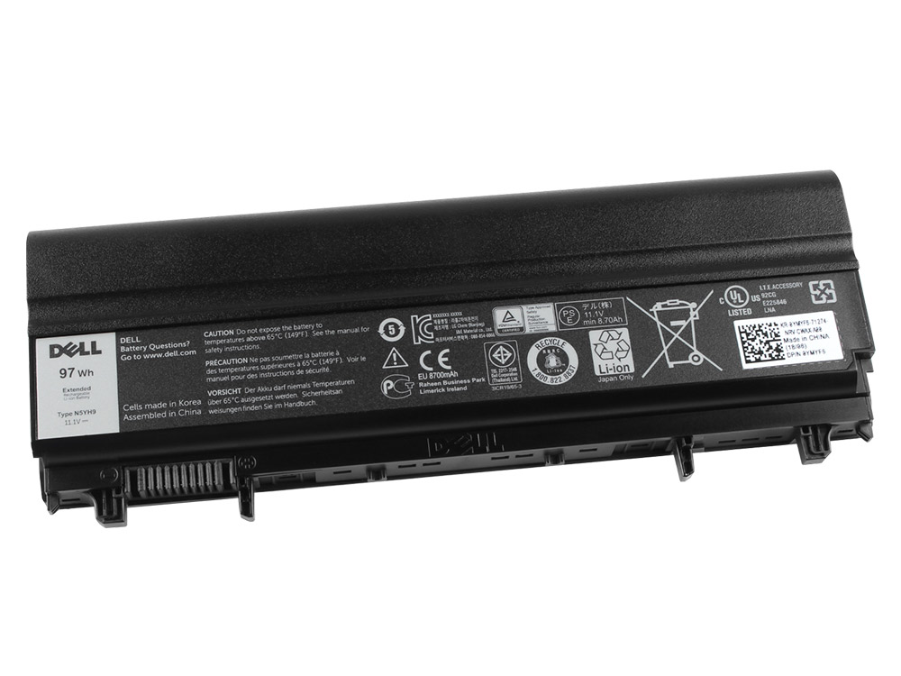 Original 8700mAh 97Wh Batterier Dell 0M7T5F 0970V9 RRNJ1