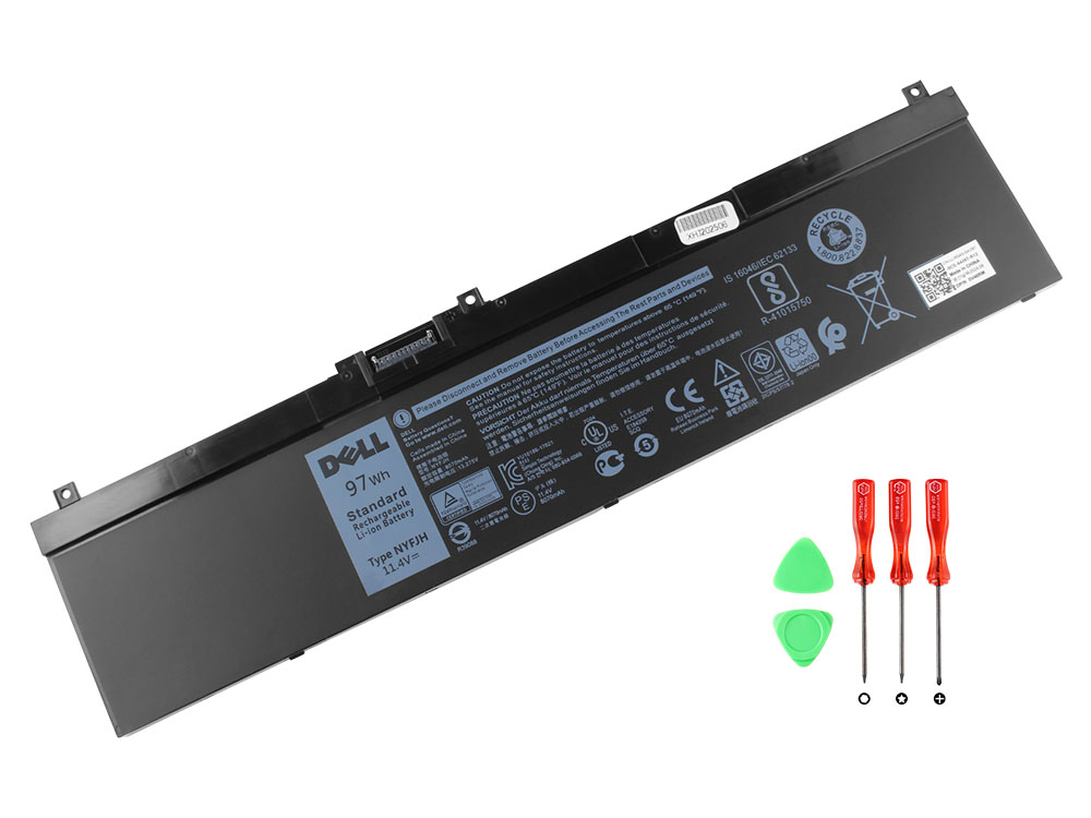 Original 8070mAh 97Wh Batterier Dell 0VRX0J 0WMRC77I