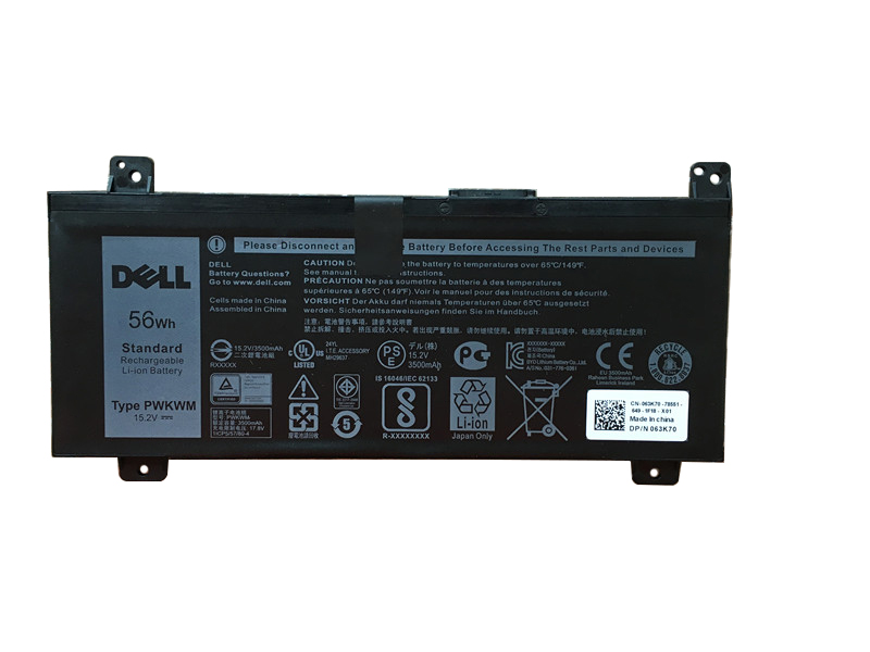 Original 56Wh Batterier Dell Inspiron 14 Gaming 7467 P78G P78G001