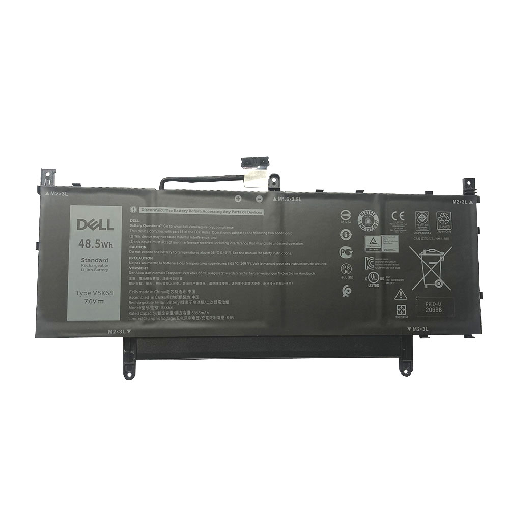 Original Batterier Dell 0F68NR OF68NR 6053mAh 48.5Wh