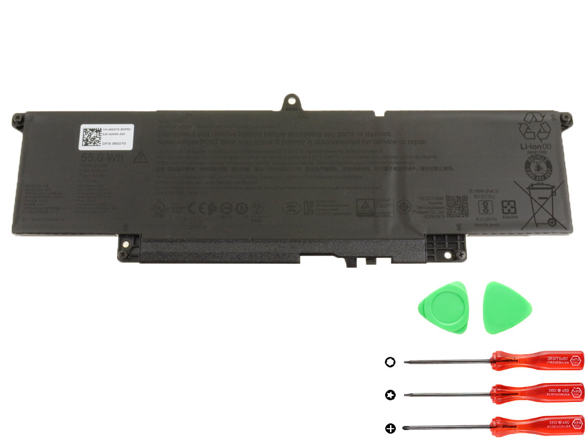 Dell Pro 13 Plus 2-in-1 PB13250 Batterier Original 4700mAh 55Wh