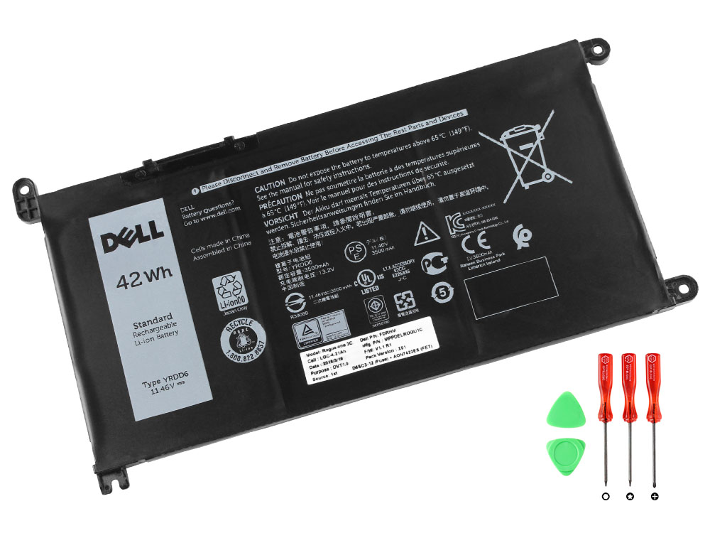 Original 3500mAh 42Wh Batterier Dell Inspiron 14 5481 P93G001