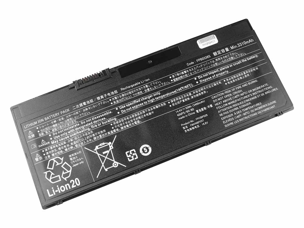 Original Batterier Fujitsu 34076858 34079384 3490mAh 50Wh