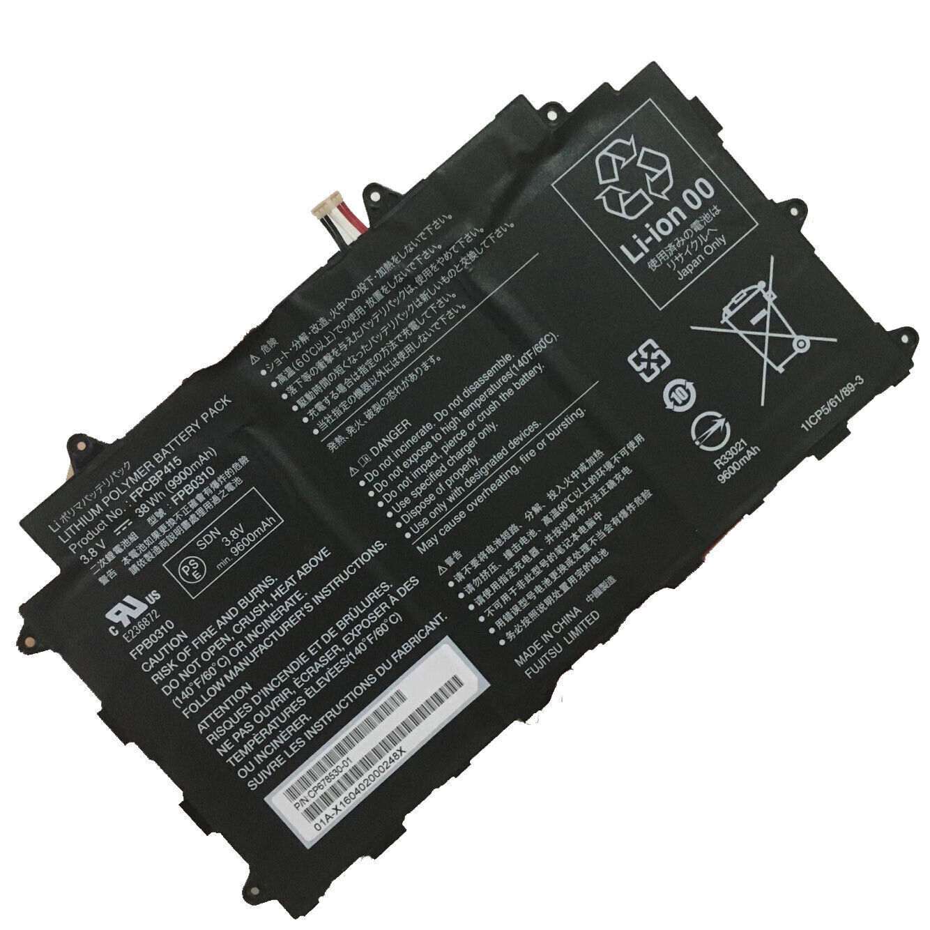 Original Batterier Fujitsu CP677072-XX CP650624-XX 9900mAh 38Wh