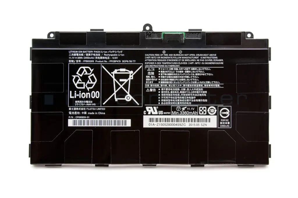 Batterier Fujitsu 34049996 34075627 34076743 3450mAh 38Wh