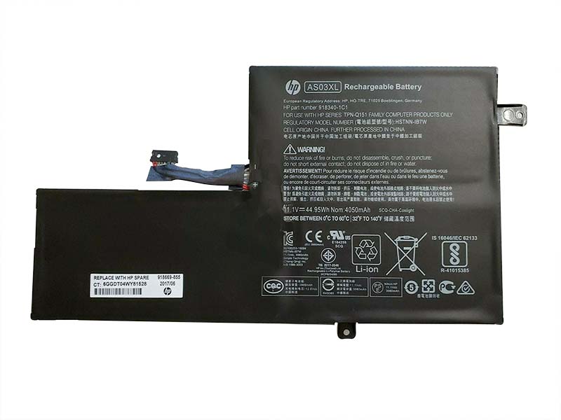 Original 4050mAH 44.95Wh Batterier HP 918340-1C1