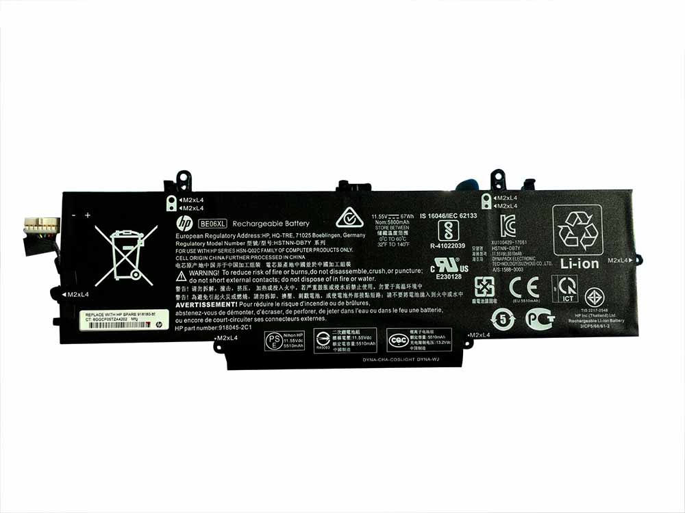 Original 5800mAh 67Wh Batterier HP 918045-1C1 918045-2C1