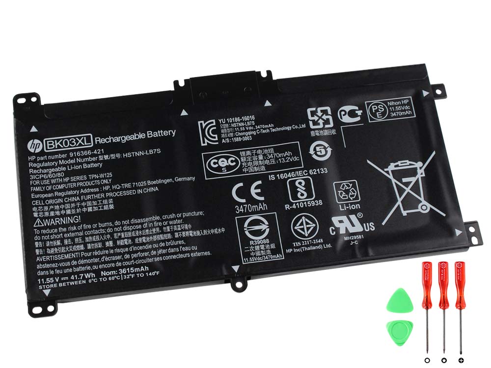 Original 41.7Wh Batterier HP Pavilion 14-ba100 x360