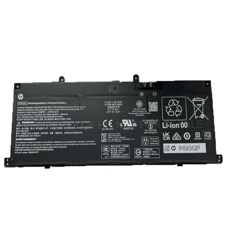 HP EliteBook Ultra 14 G1q Batterier Original 4854mAh 59.16Wh