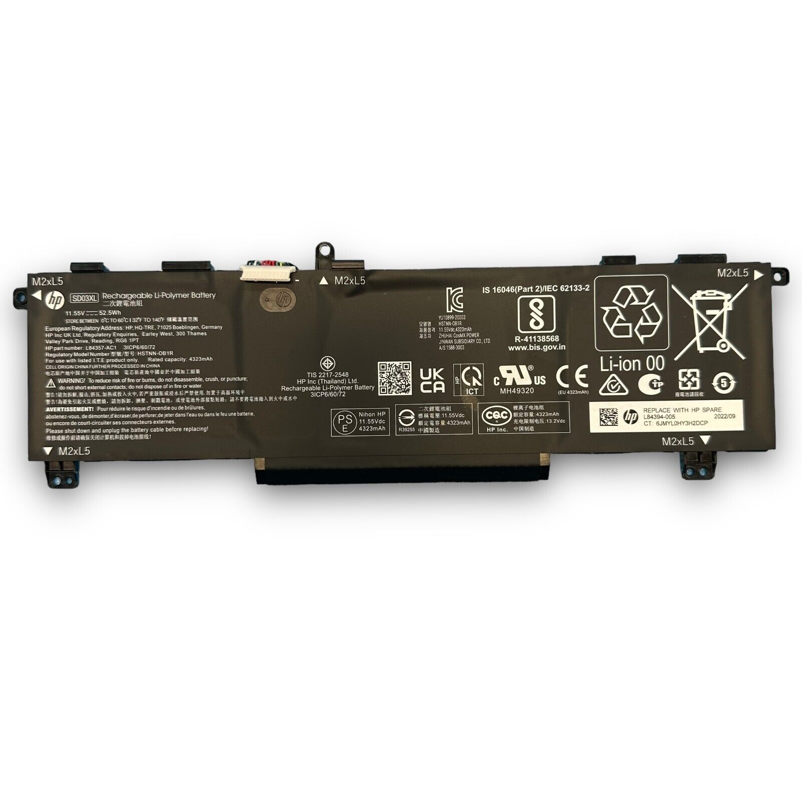 HP Victus 15-fa1000ca Gaming Batterier Original 4323mAh 52.5Wh