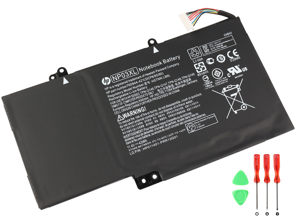 Original 43Whr Batterier HP ENVY 15-u000nx x360 15-u101ne x360