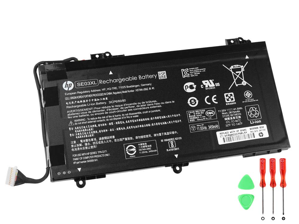 Original 41.5Wh Batterier HP 849568-421 849908-850 849988-850