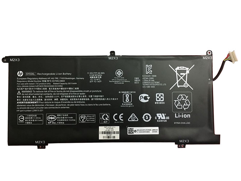 HP Chromebook x360 14-da0300 Batterier Original 5275mAh 60.9Wh