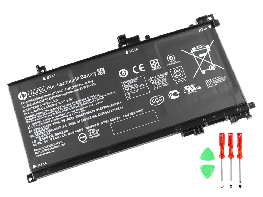 Original 61.6Wh Batterier HP 849570-542 849570-543 3ICP7/65/80