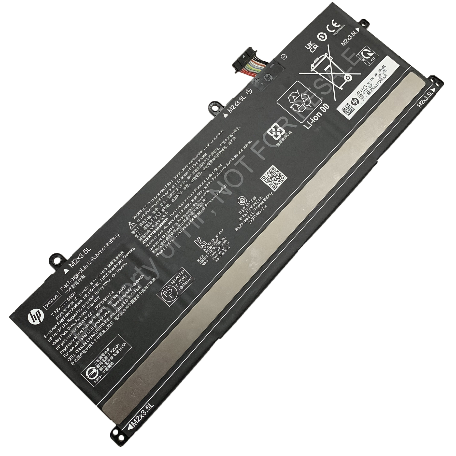 HP Envy 16 x360 16-ac0003na Batterier Original 68Wh 8368mAh