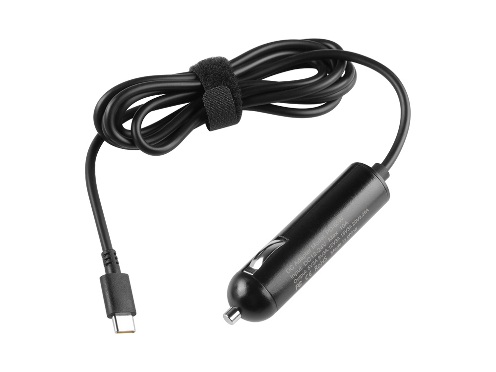 Acer Aspire 14 AI A14-52MT-59DP Bil Laddare DC Adapter 65W USB-C
