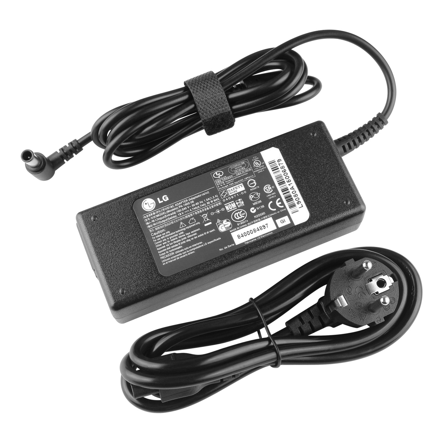 Original 90W Laddare LG 19EN33SW-B 19EN33T-B Monitor AC Adapter