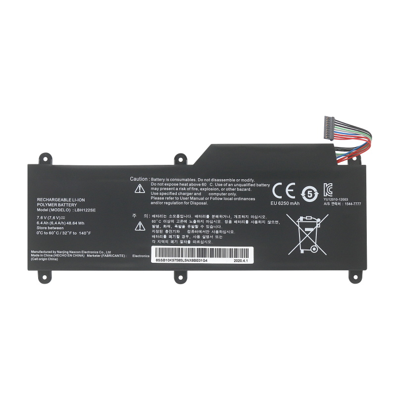 Batterier LG 15U530-KT50K 6400mAh 48.64Wh