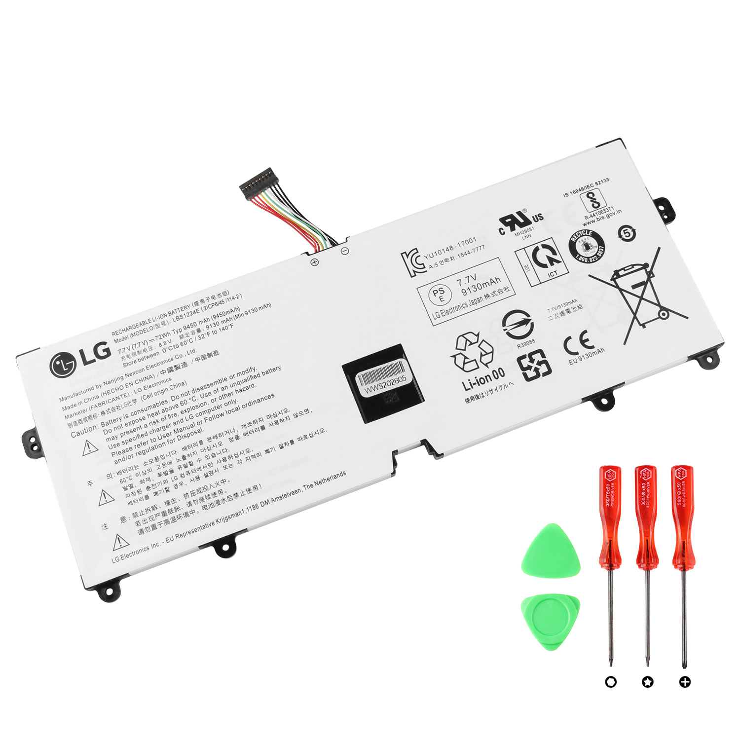 Original Batterier LG Gram 13Z980-A.AAS5U1 9450mAh 72Wh