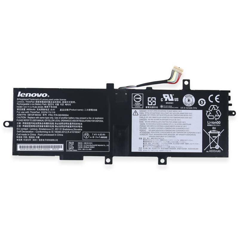 Lenovo ThinkPad Helix (2nd Gen) 20CG0008++ Batterier Original 4750mAh 36Wh