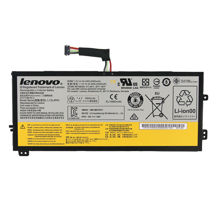 Lenovo Flex 2 Pro-15 80K8 80FL Batterier Original 6200mAh 44.4Wh