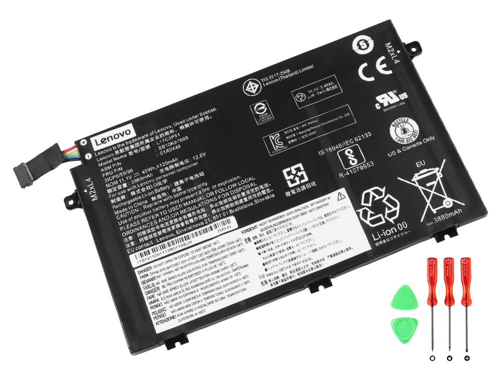 Lenovo E41-50 81HX 81HW Batterier Original 4050mAh 45Wh