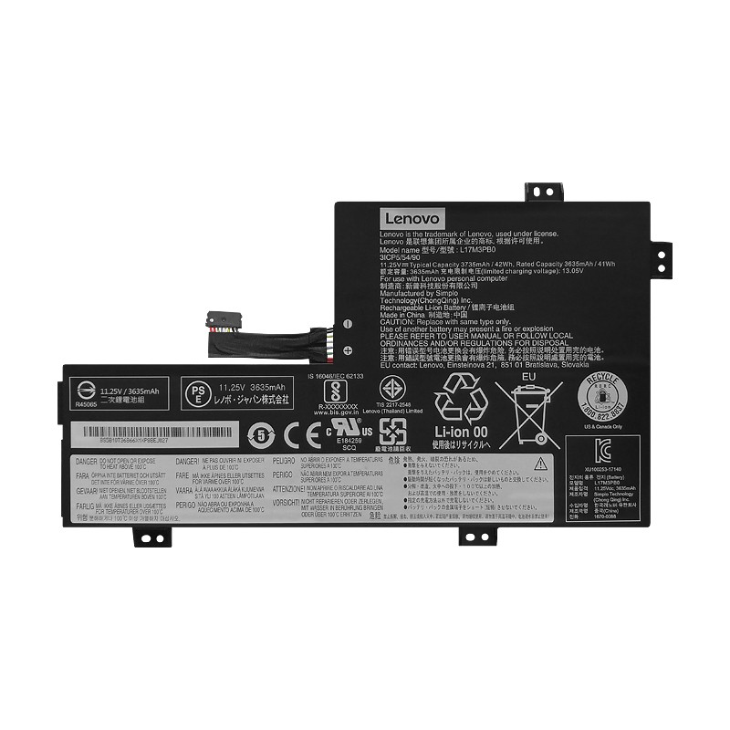 Lenovo 100e Chromebook 2nd Gen MTK 81QB Batterier Original 3690mAh 42Wh