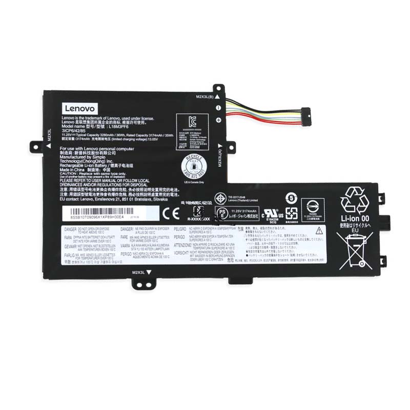 Lenovo ideapad S340-15IWL 81RK Batterier Original 3320mAh 36Wh