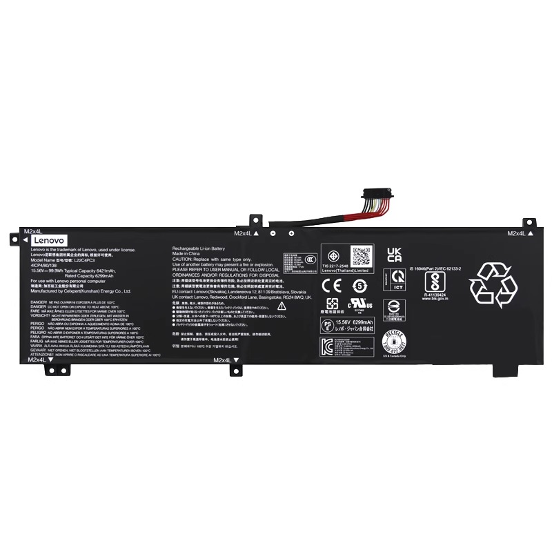 Lenovo Legion 9 16IRX9 83G0 Batterier Original 6421mAh 99.9Wh