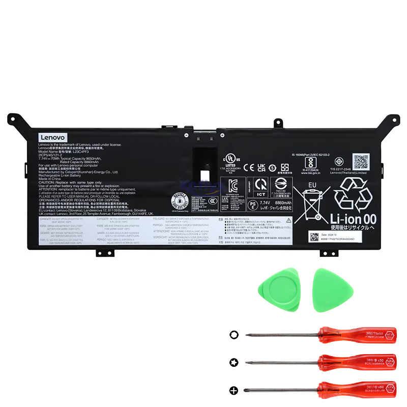 Lenovo 5B11P43274 5B11P43271 L23M4PF3 Batterier Original 9050mAh 70Wh