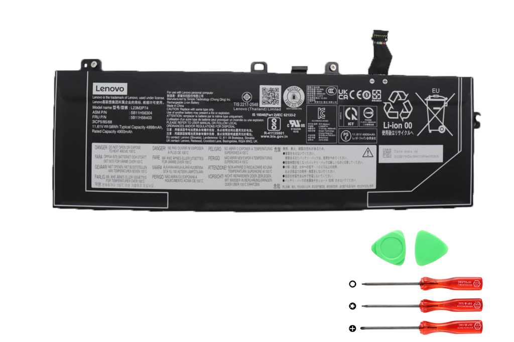 Lenovo L23D3P75 5B11H56404 L23M3P74 Batterier Original 4998mAh 58Wh