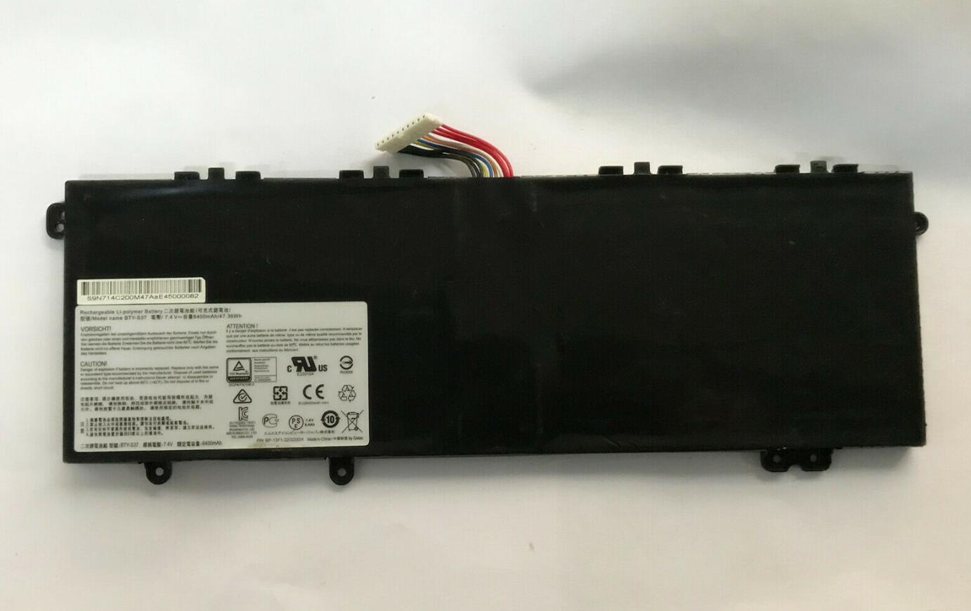 Original 6400mAh 47.36Wh Batterier MSI BTY-S37