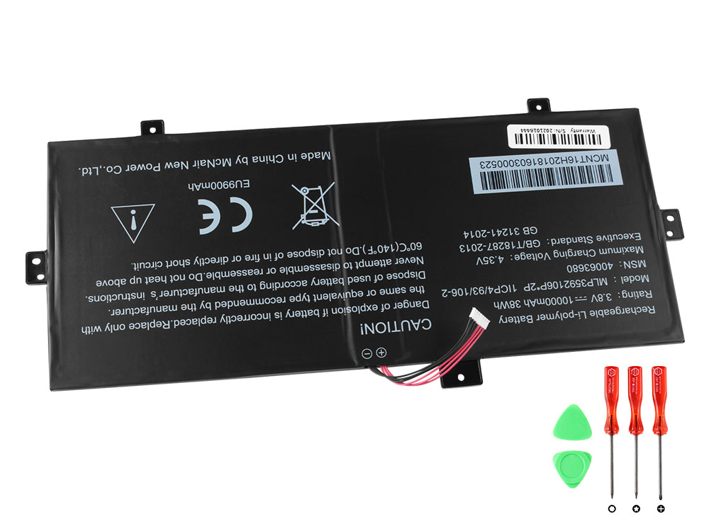 Batterier Medion 40063680 10000mAh 38Wh