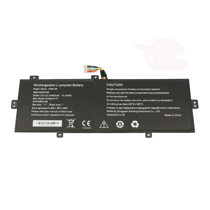 Batterier Medion 2ICP4/86/128 5400mAh 41.04Wh