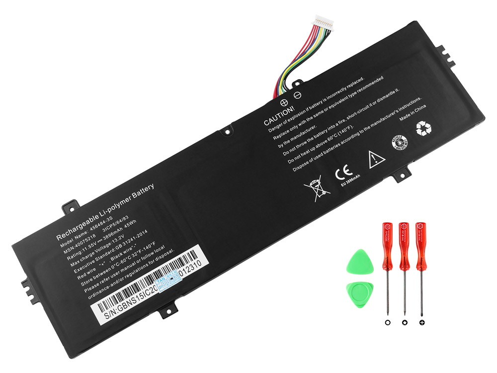 Batterier Medion 40075218 456484-3S 3896mAh 45Wh