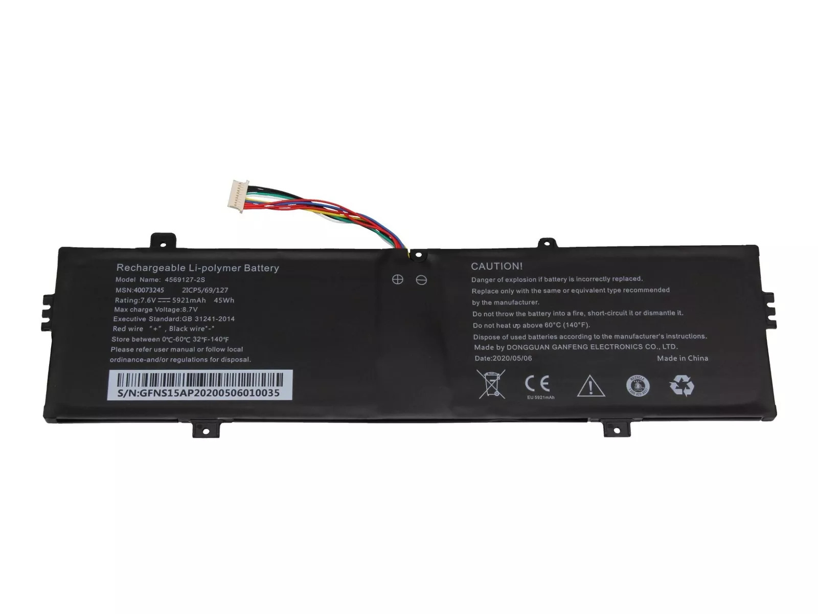 Batterier Hasee 5921MAH 3770300 5921mAh 45Wh