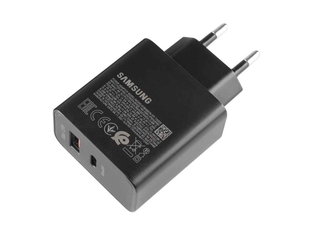 Original 35W Double USB-A/USB-C Laddare Samsung All Galaxy Smart Phones (above S8)