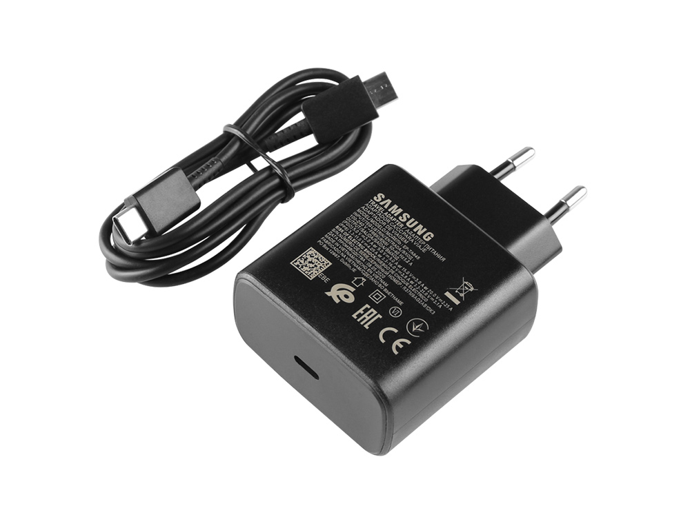 Original 45W USB-C Laddare Samsung Chromebook 4+ XE350XBA-K01US AC Adapter