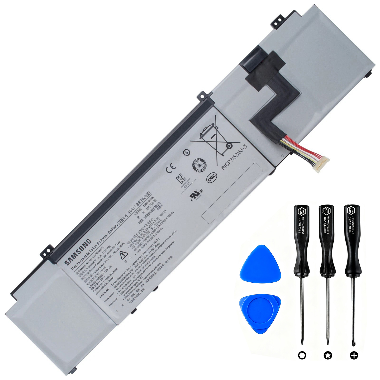 Original Batterier Samsung AA-PBAN6TI HQ8X13LB02AD 6895mAh 79.84Wh