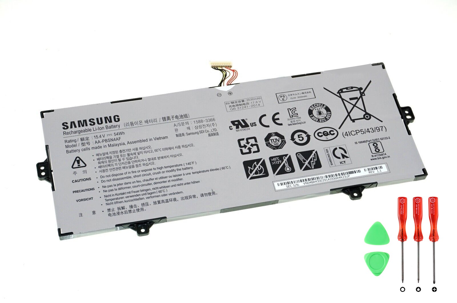 Original Batterier Samsung Galaxy Book Flex Alpha NP730QCJ 3530mAh 54Wh