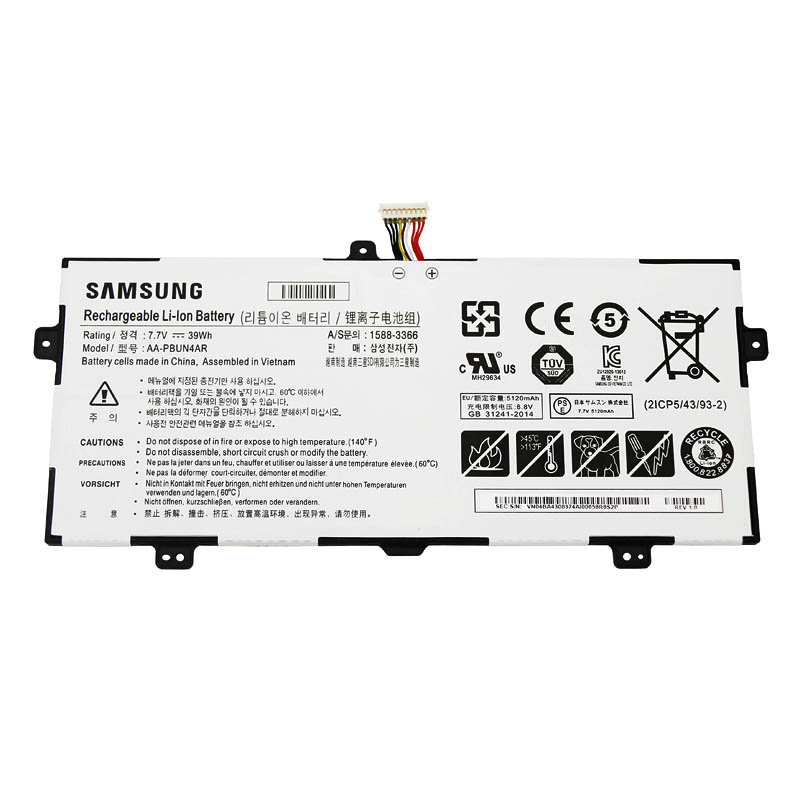 Original Batterier Samsung 900X5L-K01 5120mAh 39Wh