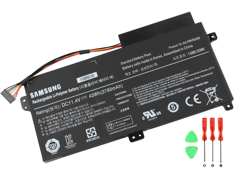 43Whr Samsung 1588-3366 AA-PBVN3AB BA43-00358A Original Batterier