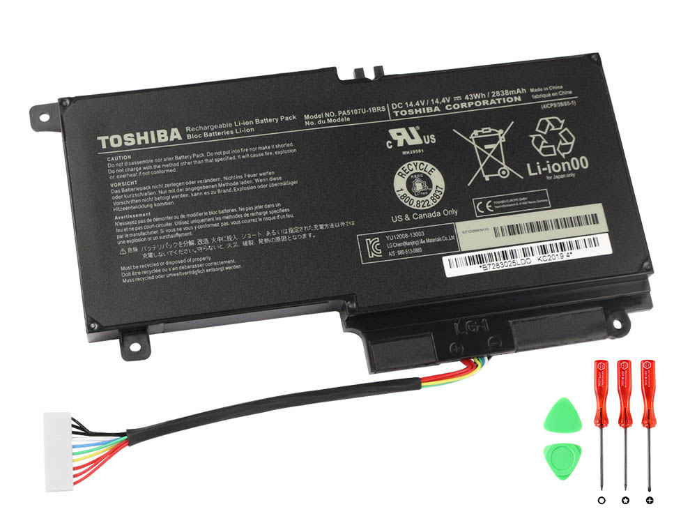 43Whr Batterier Toshiba Satellite L50-A-145 L50-A-K4K L50t-A-11X